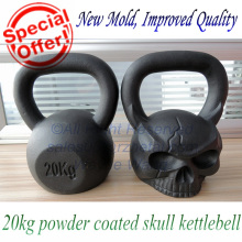 Logo personnalisé Fitness 20kg Skull Russian Kettlebell